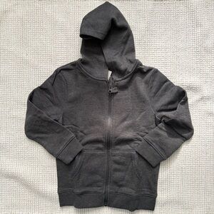 CAT & JACK Dark Gray Zip Up Hoodie NWT - Size 5T